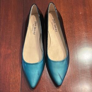 Ombré Teal and Navy Flats